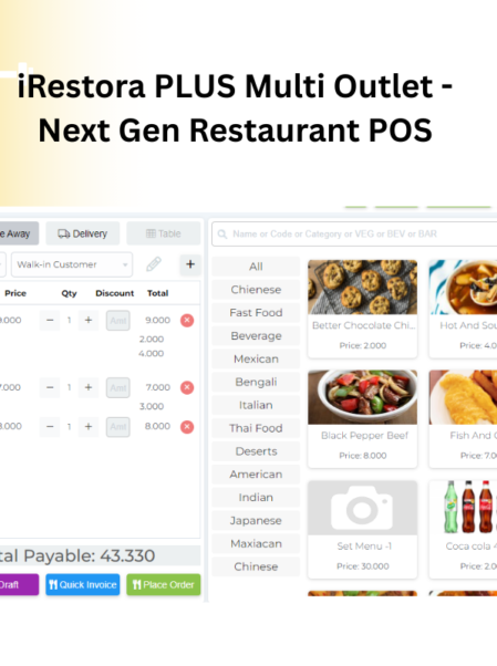 iRestora PLUS Multi Outlet - Next Gen Restaurant POS